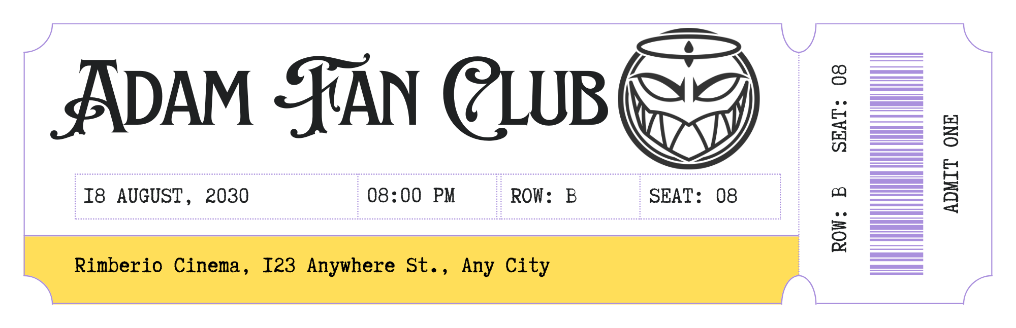 Adman Fan Club Bookmark