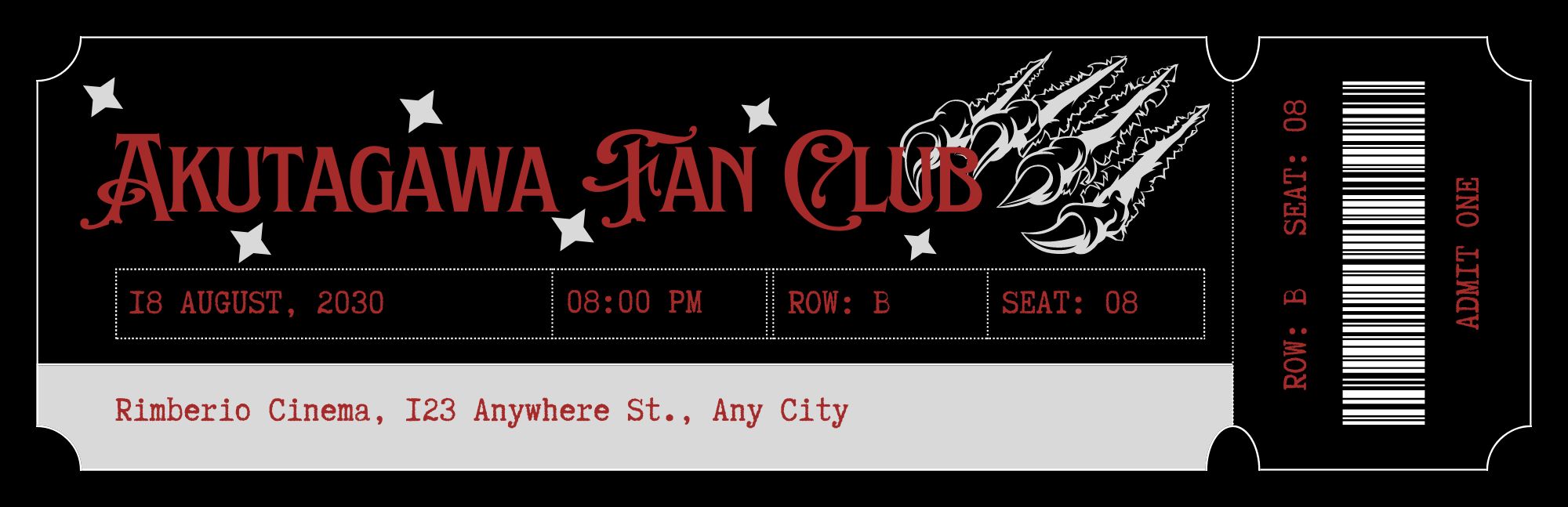Akutagawa Fan Bookmark