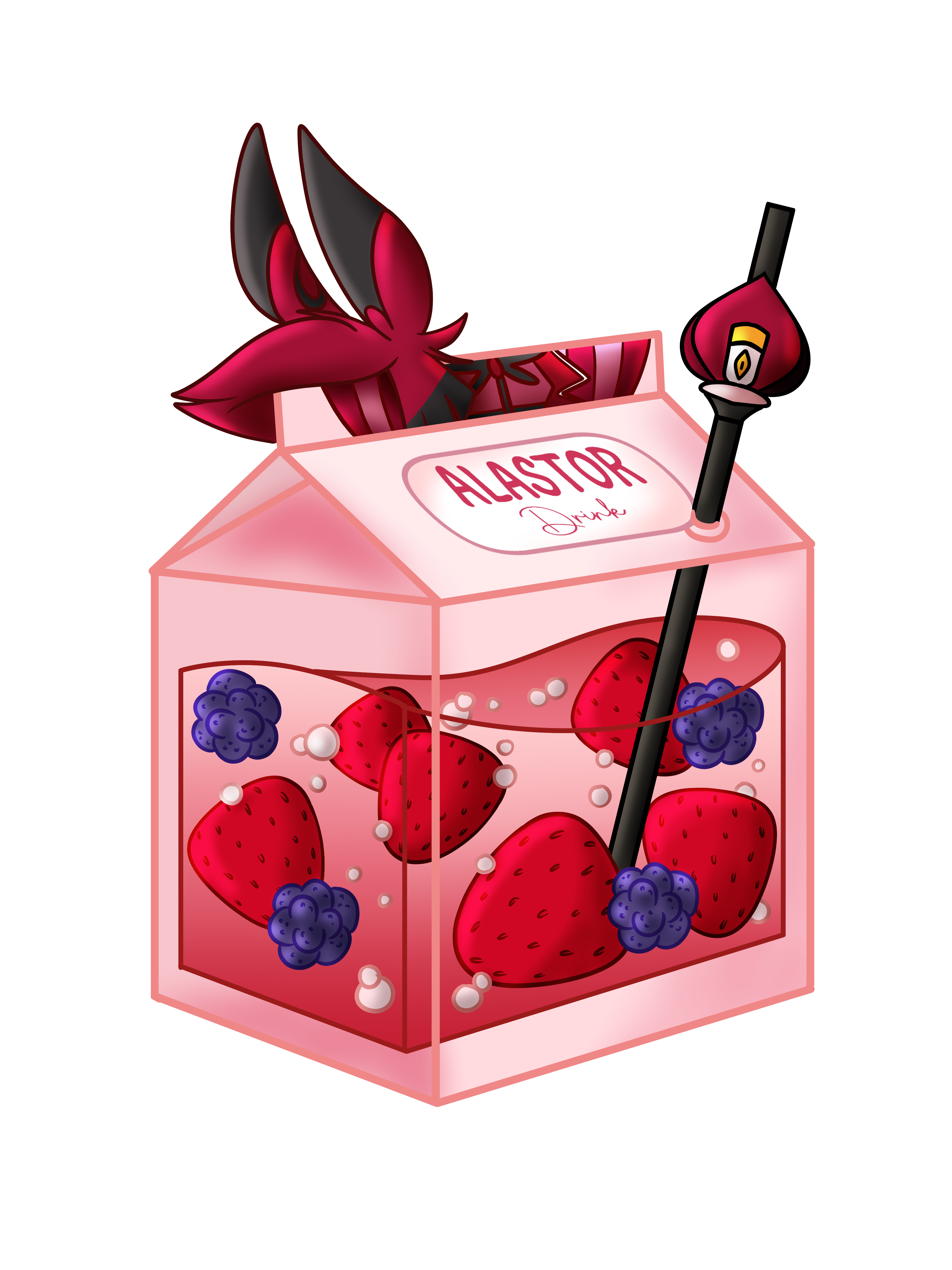 Radio Demon Alastor Milk Carton