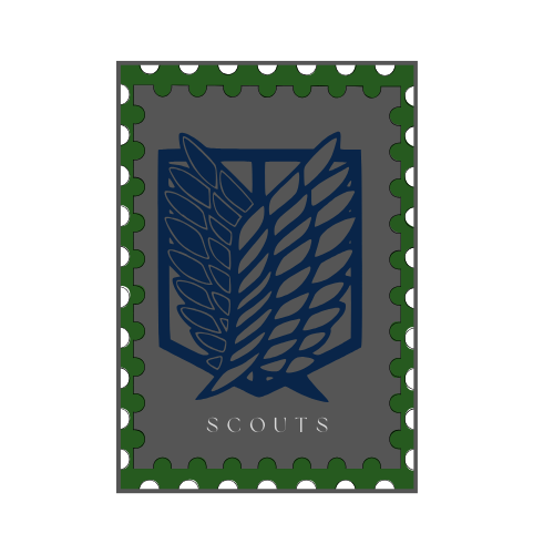 Attack on Titan Stamp Sticker