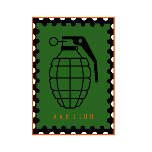 Bakugou Stamp Sticker