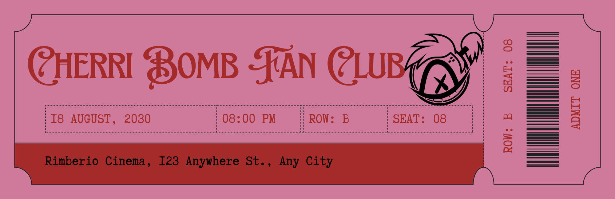 Cherri Bomb Fan Club Bookmark