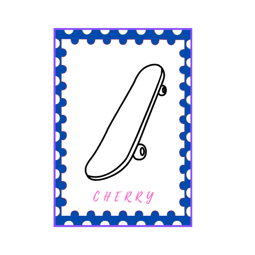 Cherry Stamp Sticker