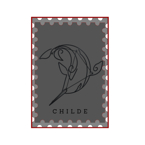 Childe Stamp Sticker
