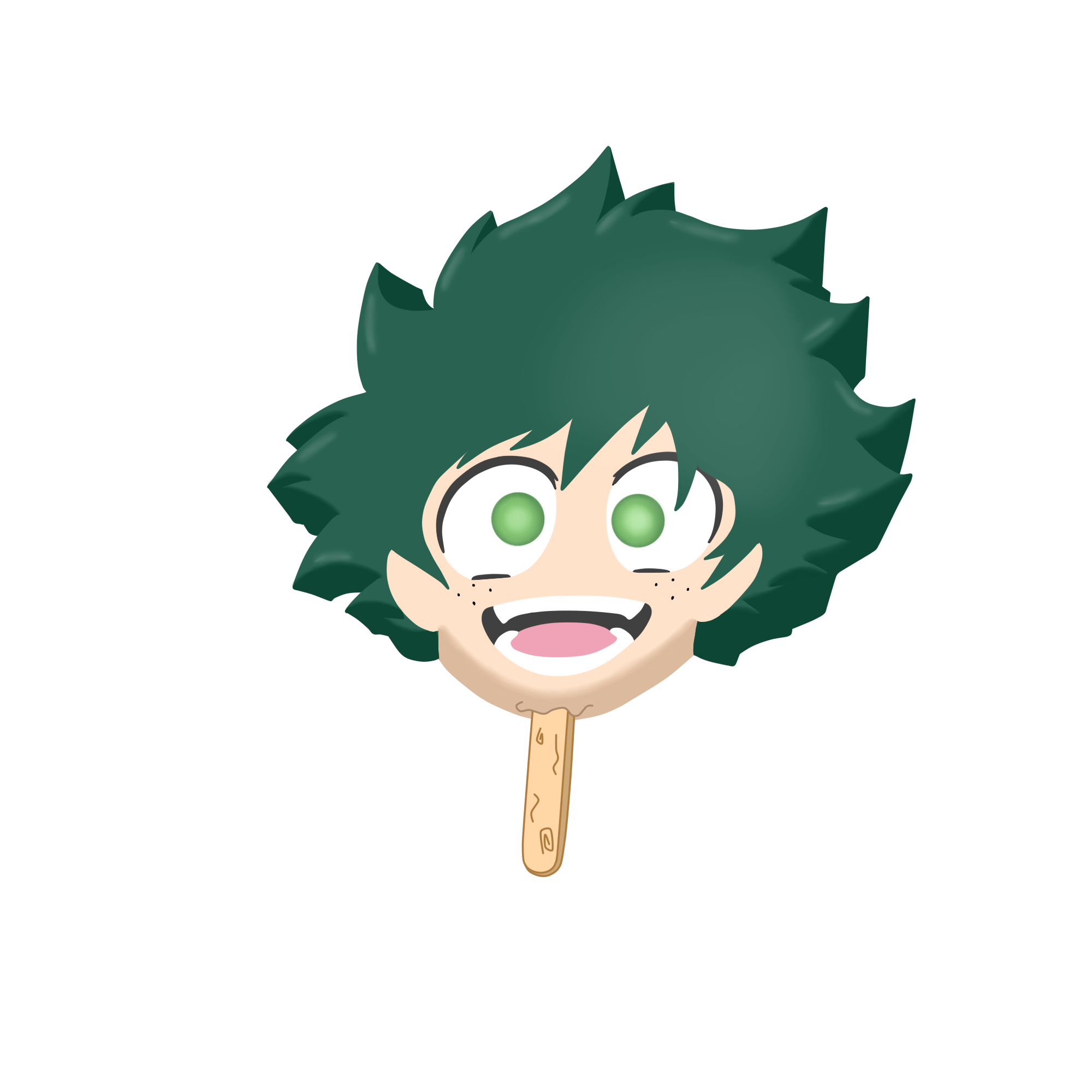 Deku Ice Cream Pop