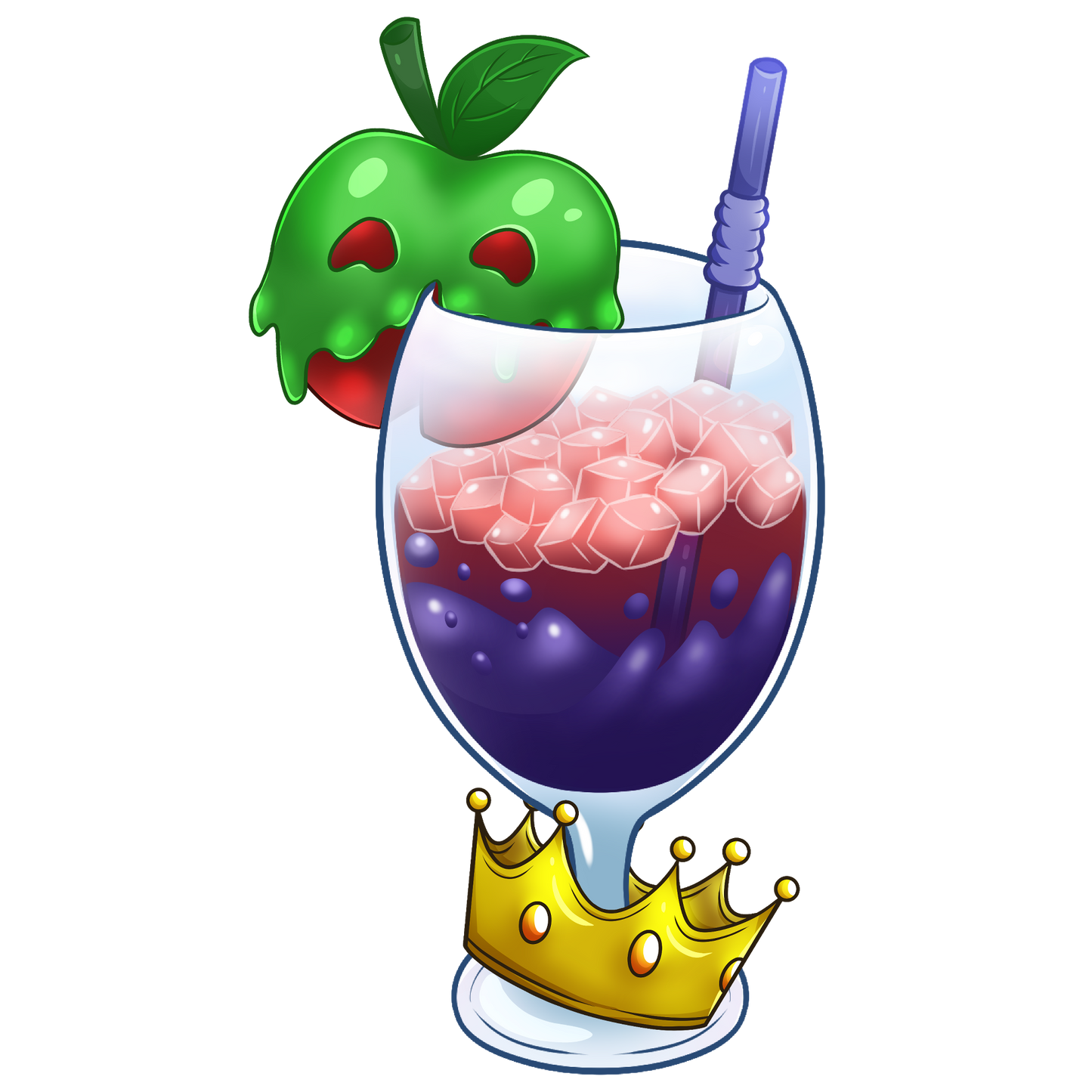 Evil Queen Drink Sticker