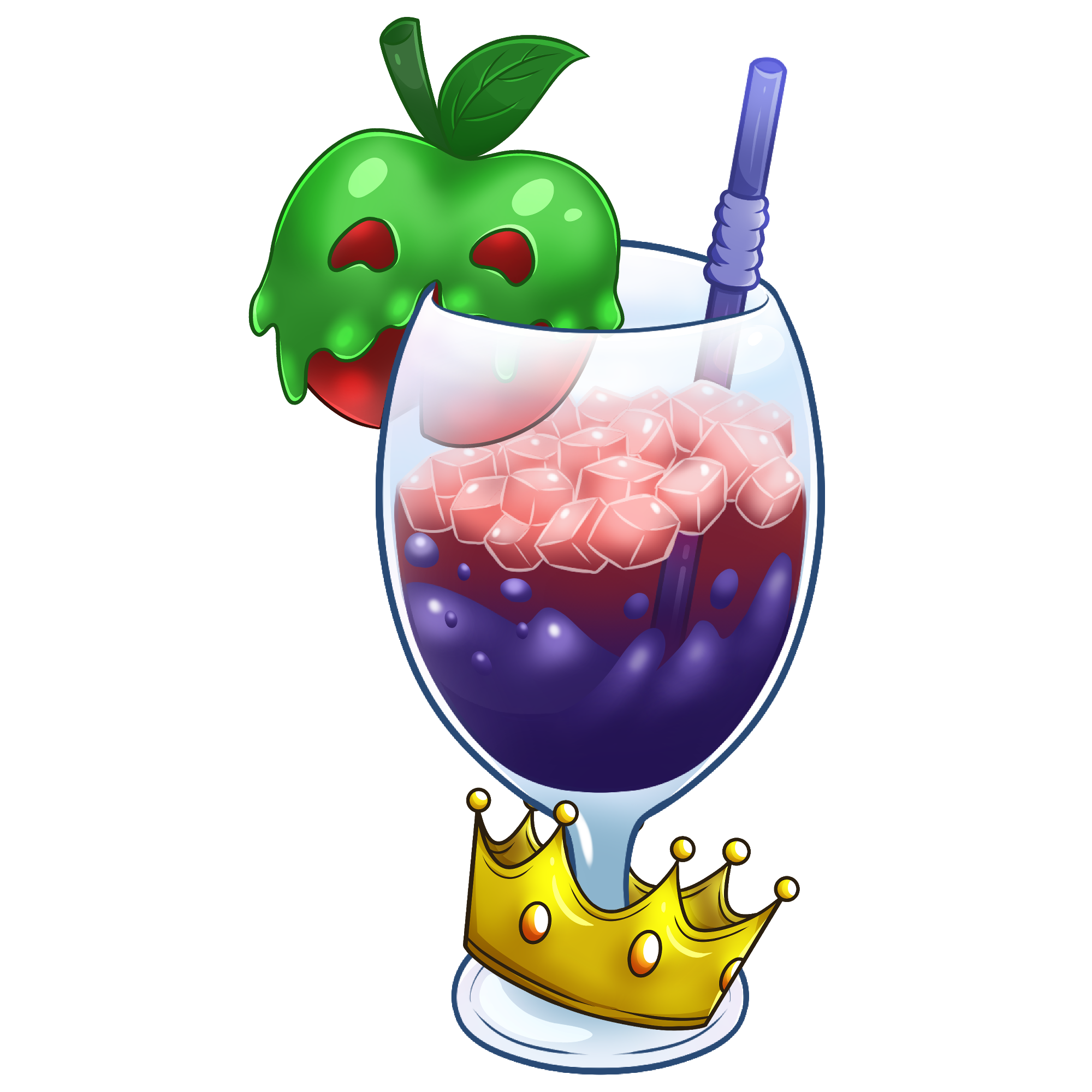 Evil Queen Drink Sticker