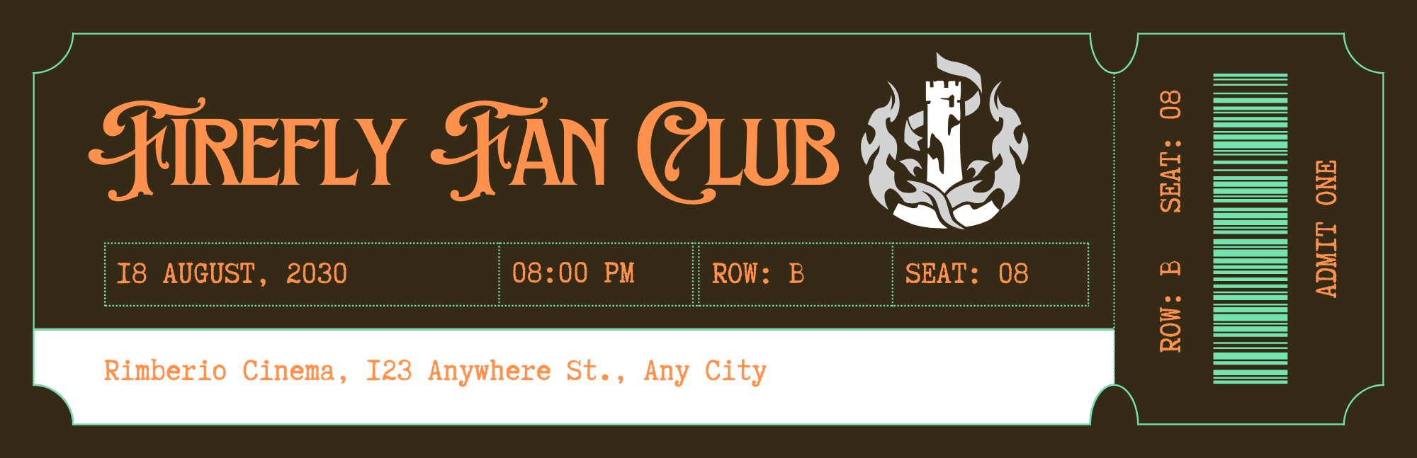 Firefly Fan Club Bookmark