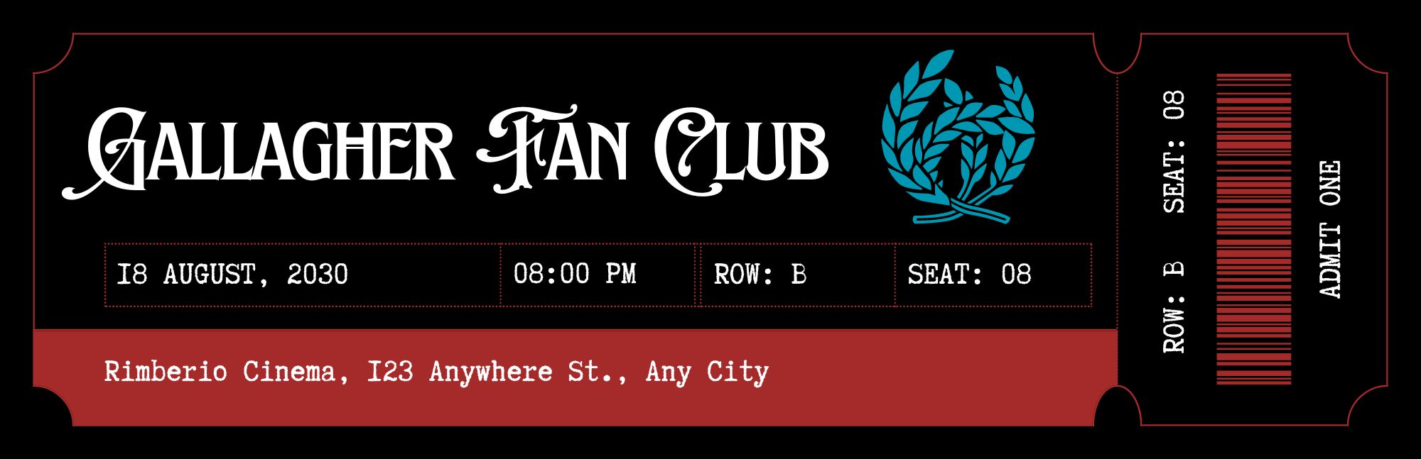 Gallagher Fan Club Bookmark