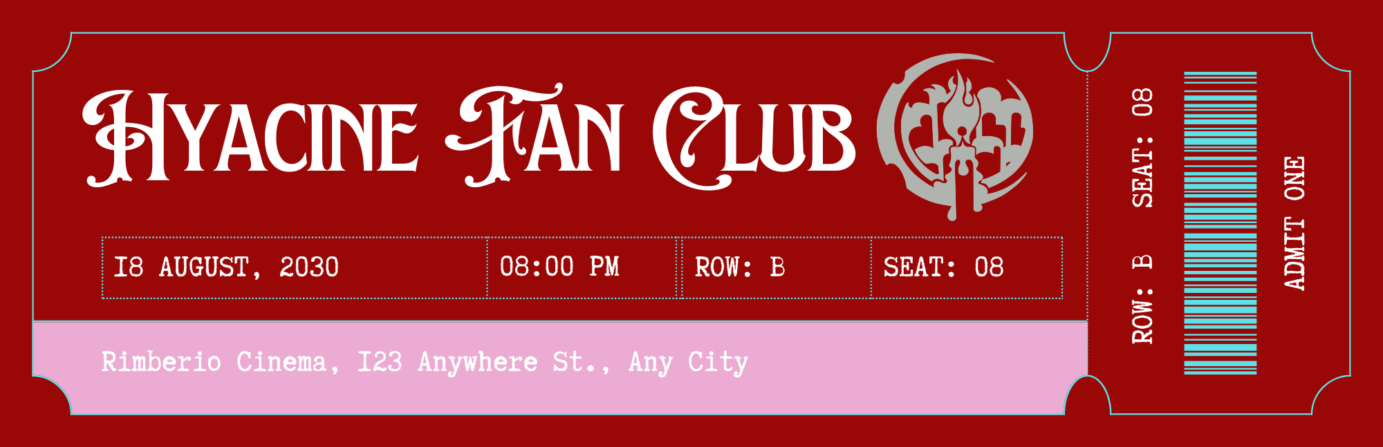 Hyacine Fan Club Bookmark