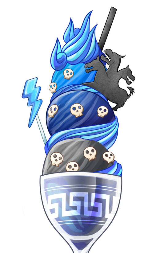 Triple Layer Hades Ice Cream Sticker