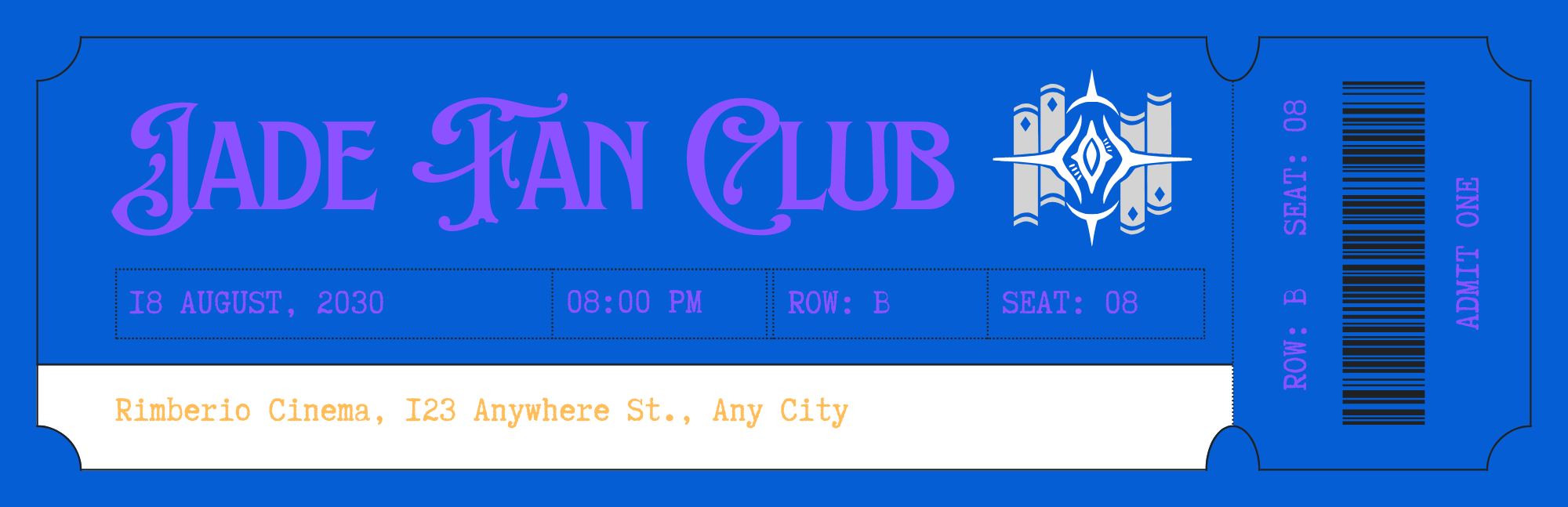 Jade Fan Club Bookmark