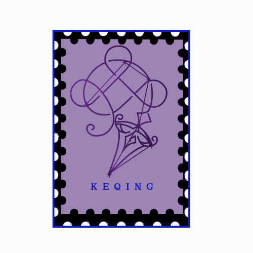 Keqing Stamp Sticker