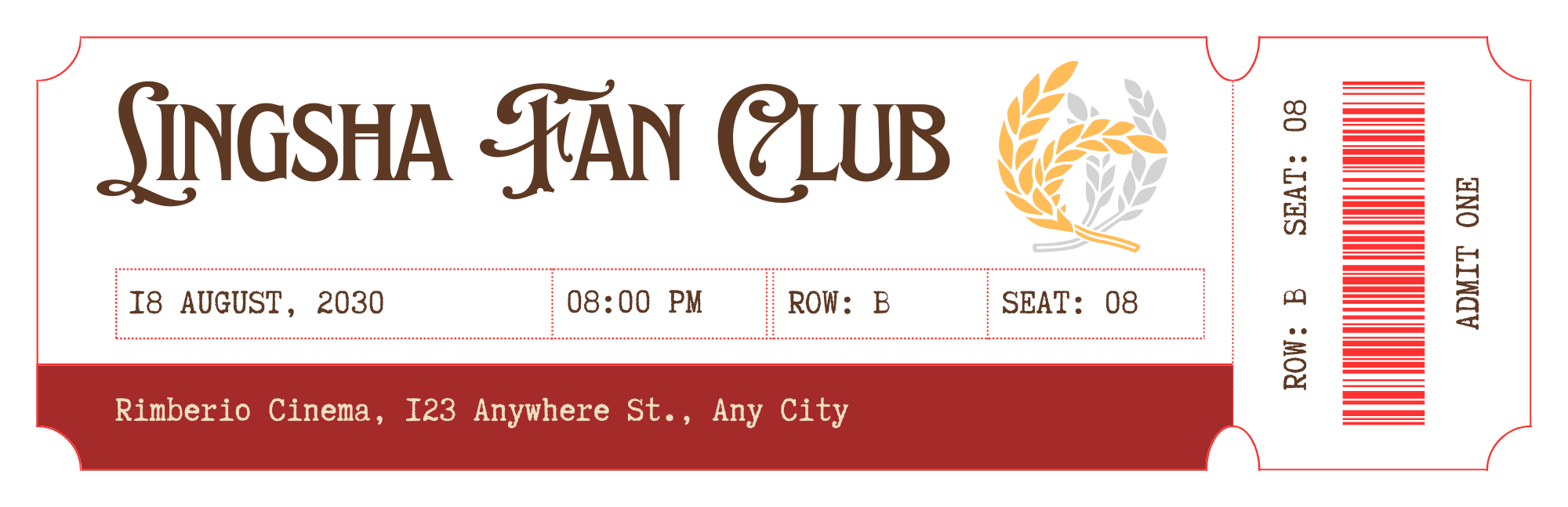 Lingsha Fan Club Bookmark