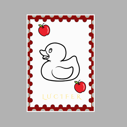 Lucifer Stamp Sticker
