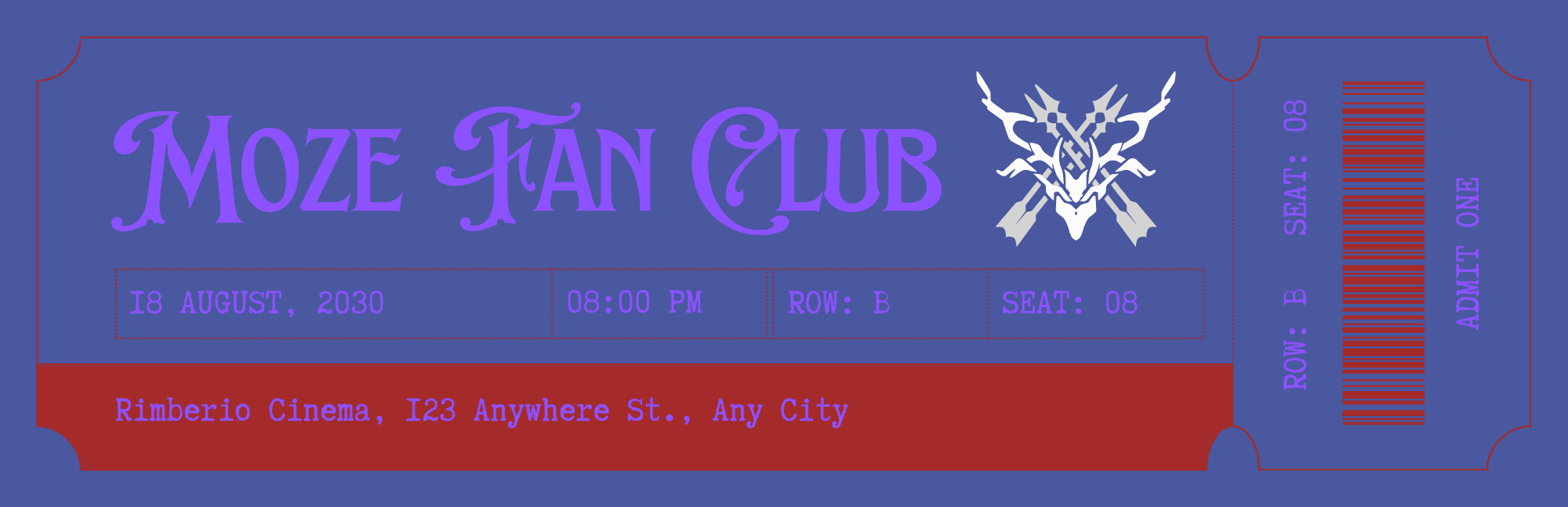 Moze Fan Club Bookmark