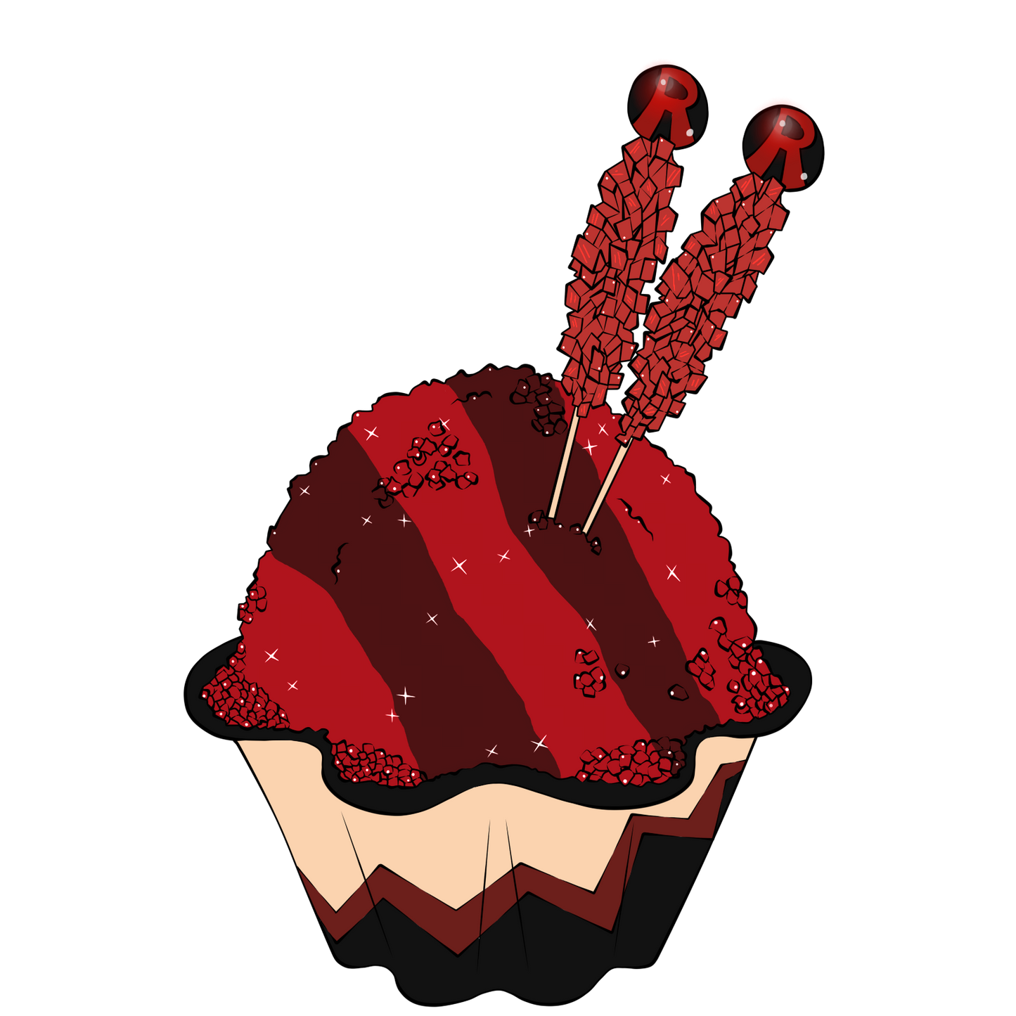 Red Riot Ice Cream Sticker