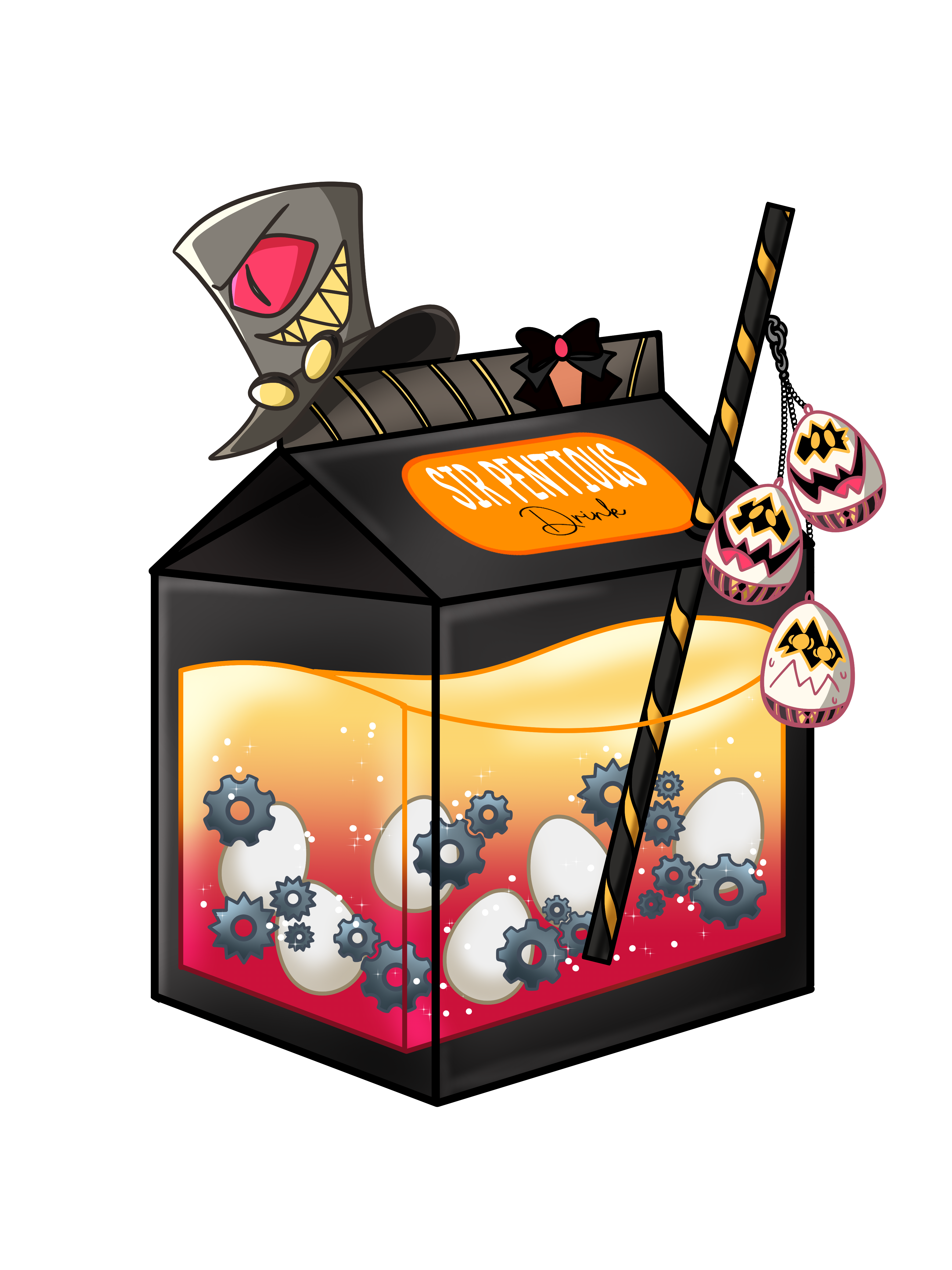 Sir Pentious Milk Carton Stickers