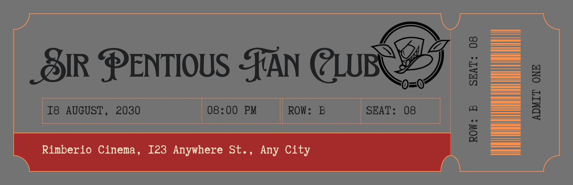 Sir Pentious Fan Bookmark