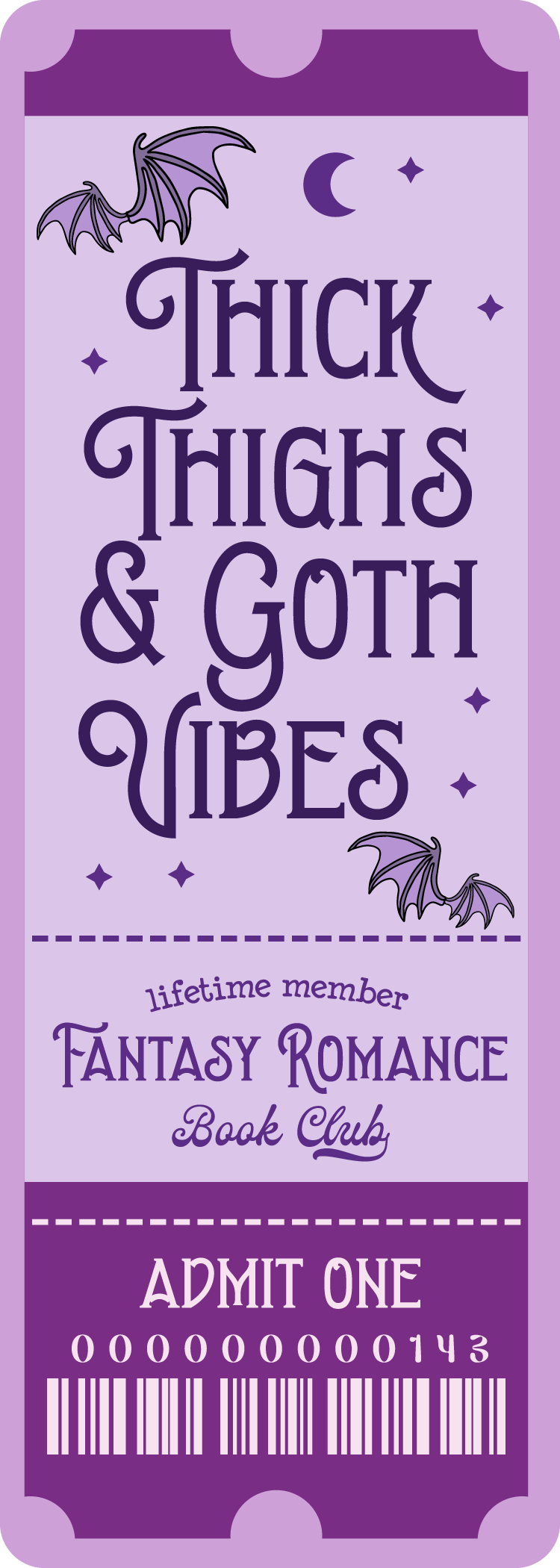 Thick Thighs and Gothic Bookmark