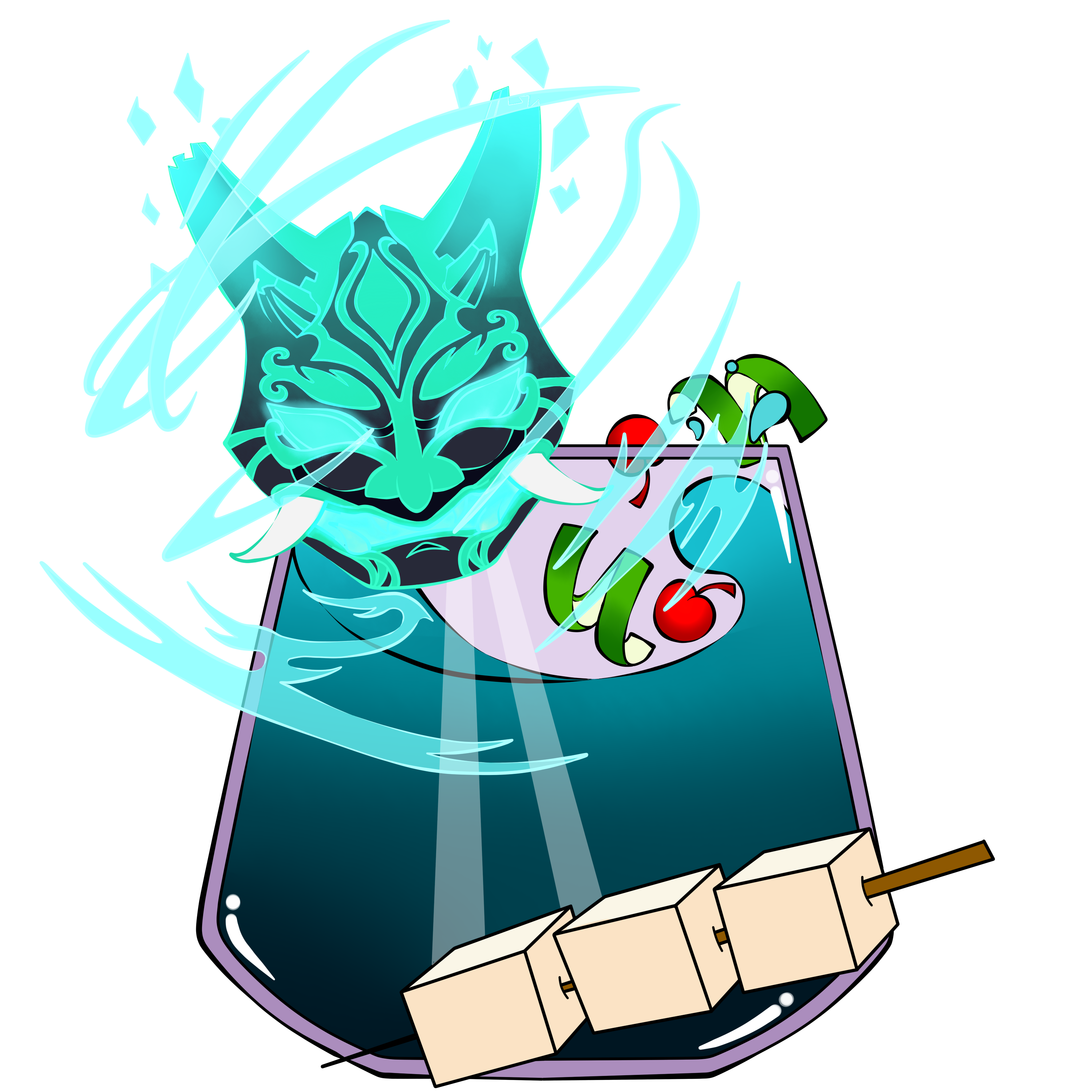 Xiao Cocktail Sticker