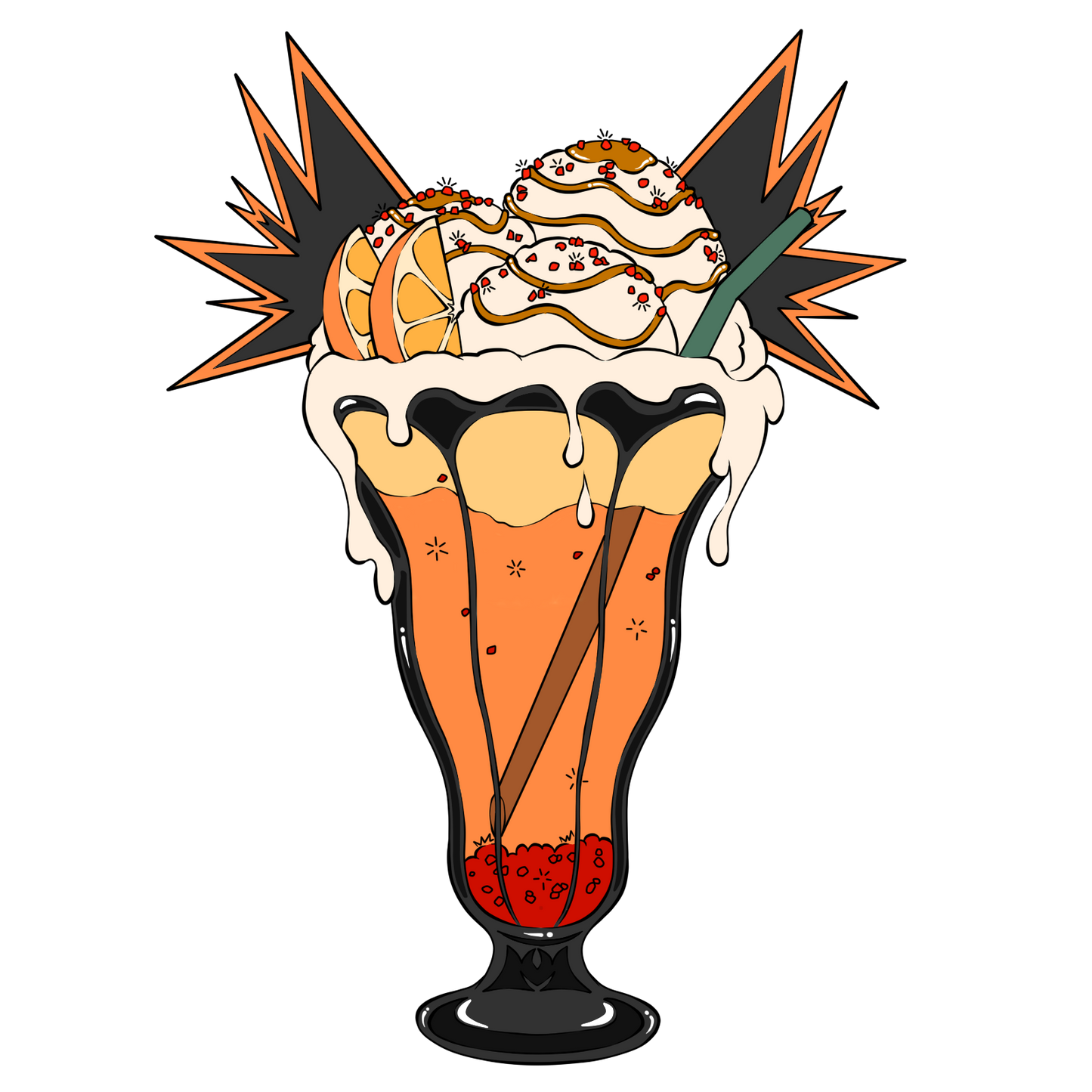 Bakugou Ice Cream Stickers