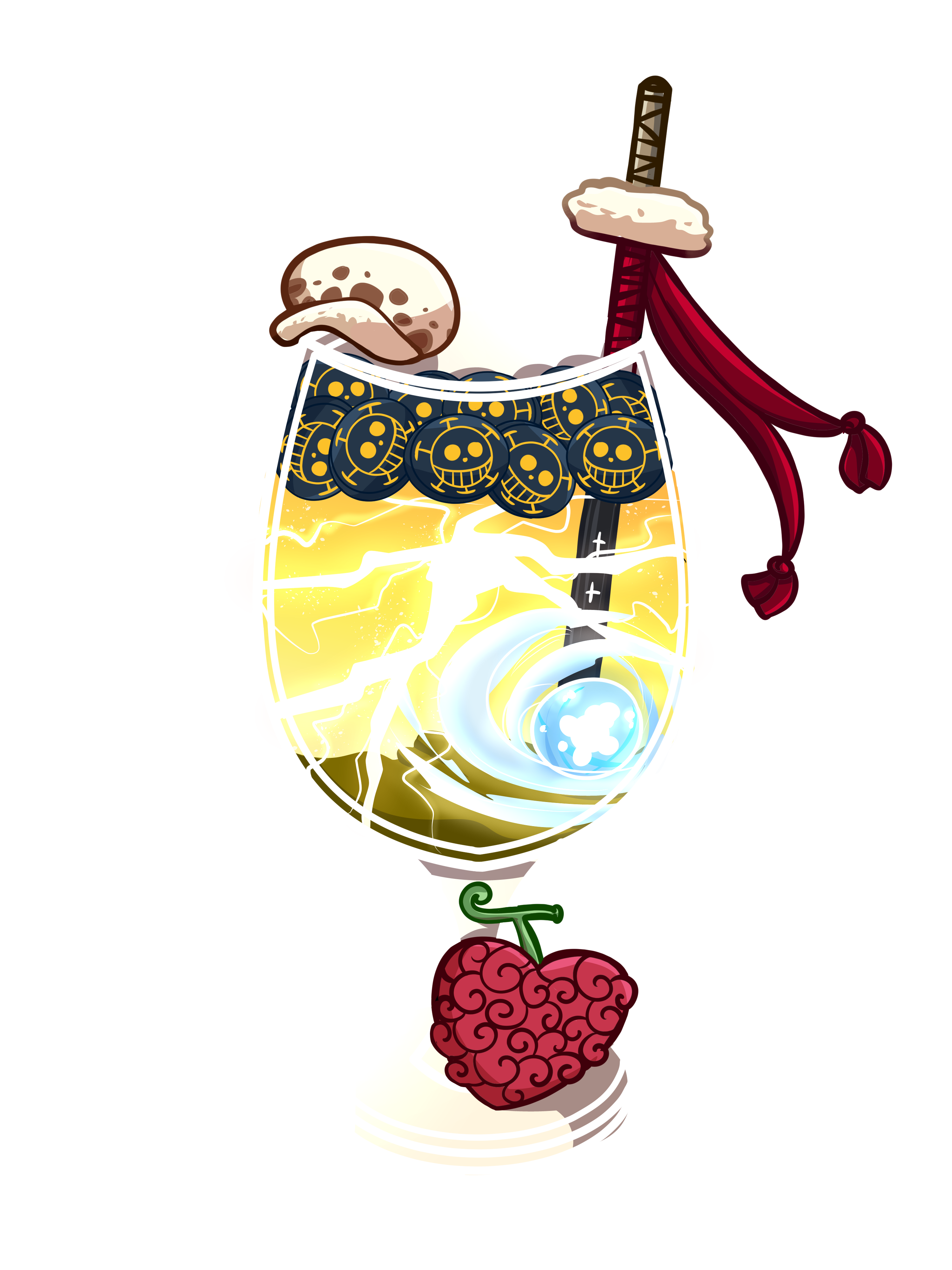 Trafalgar Law Drink Sticker