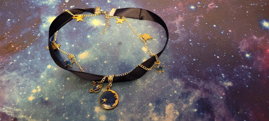 Moon and Plant Choker