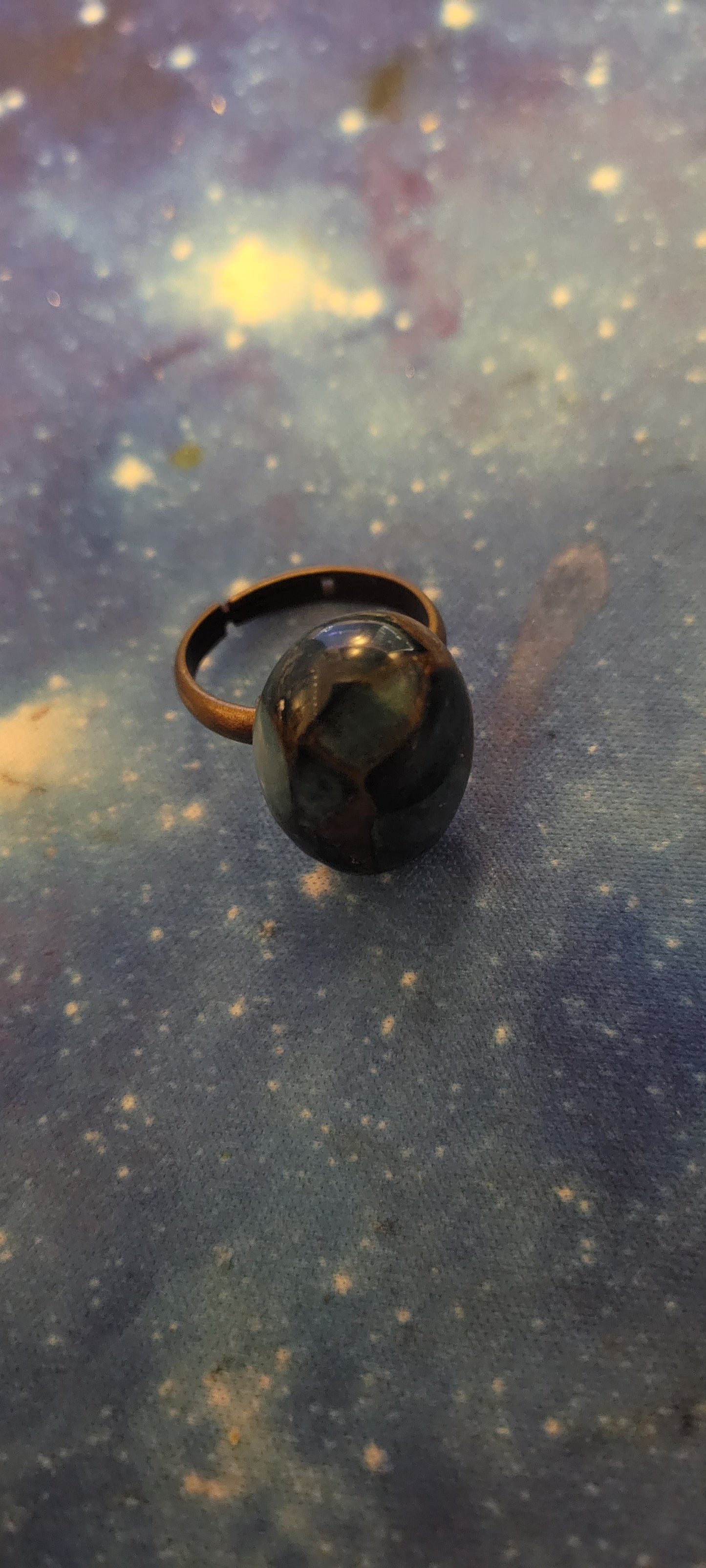 Dark Green Stone Ring