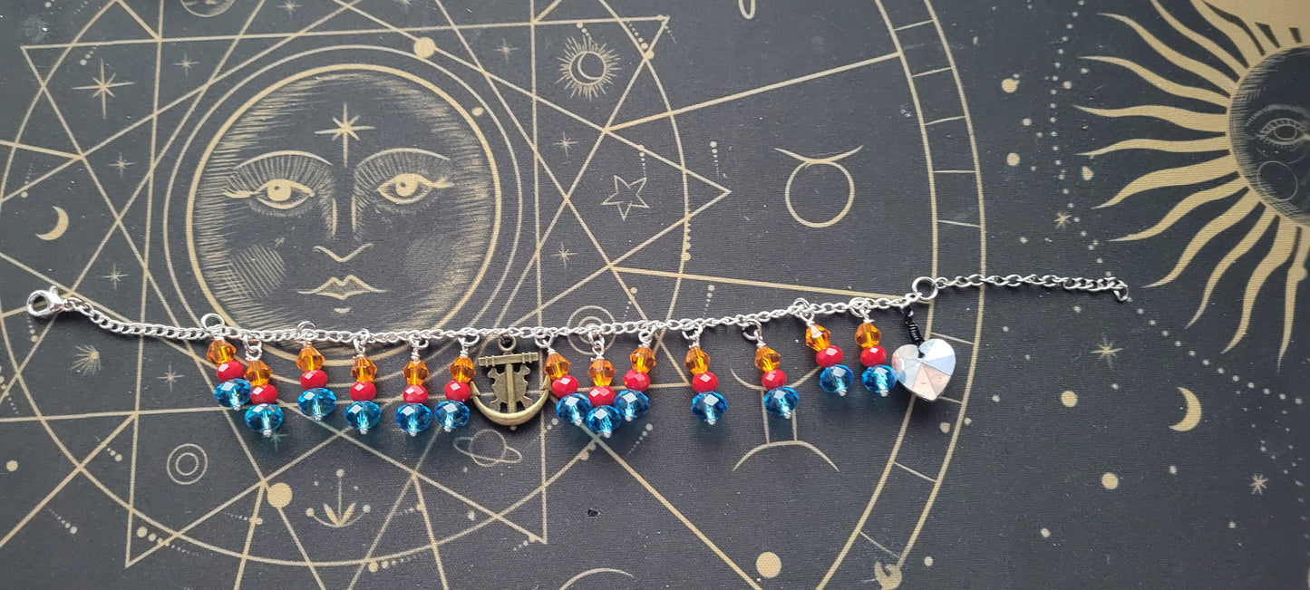 Clown Buggy Charm Bracelet