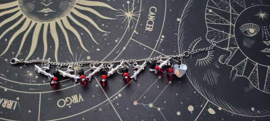 Red Riot Charm Bracelet