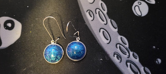 Small Round Turquoise Earrings