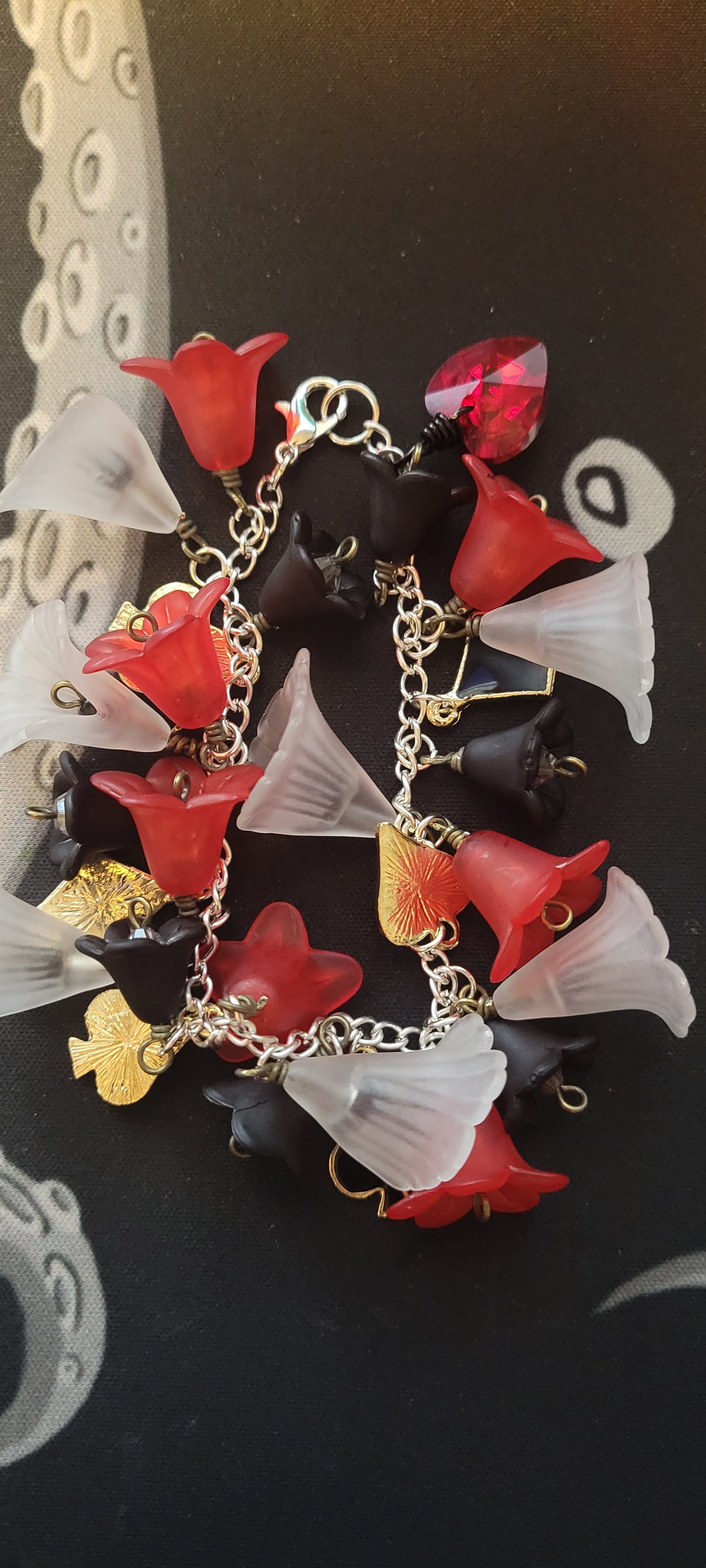 Red Queen Floral Bracelet